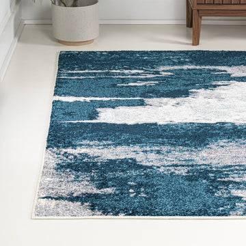 Zoe Contemporary Bohemian Abstract Marble Area Rug